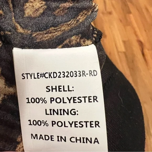 Melloday | Size Small | Antheia Dress |  Leopard Print Open Back | NWT - Picture 15 of 15